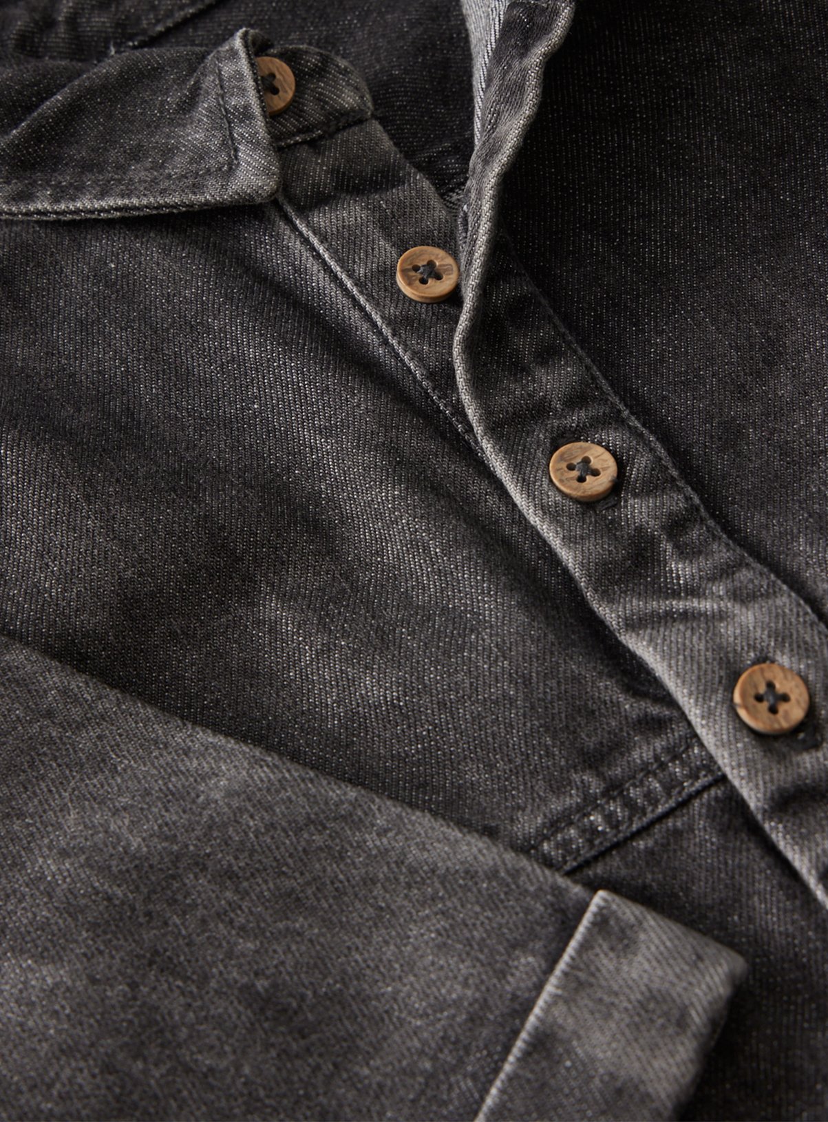 Black Wash Denim Boilersuit  6-9 months - Image 2 thumbnail